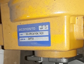 Kogelafsluiter met actuator Econosto EL-150 24 VDC