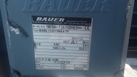 2 x Reductor Bauer 4,0/5.5 kw, 22,5 rpm !