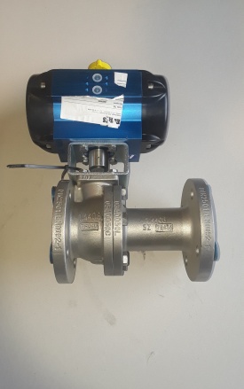 Afsluiter met actuator BR 03 SAF 25 NC PN40 DN50 