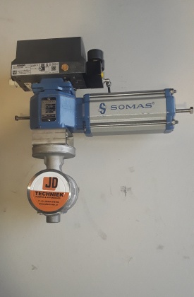 Kogelafsluiter met actuator Samos A13-SC D15-F07 