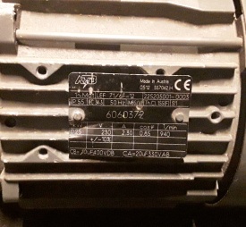 Elektromotor ATB 0.25 kw, 940 rpm 230 volt 