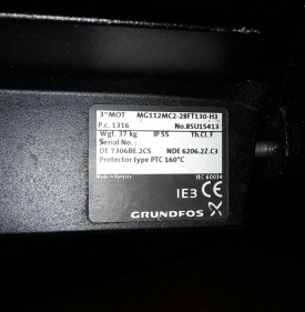 Grundfos pomp CR15-04 K-F-A-B-HQQE 