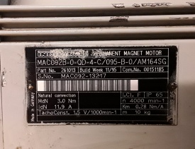 Servomotor Indramat MAC092B 