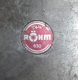 Klauwplaat Rohm 630 24 3/4" 