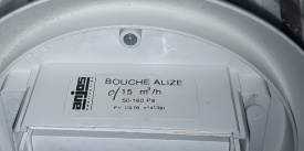 5 x Afzuigrozet Anjos bouche alize 0/15 m3/h 