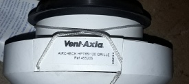 Ventilatierozet Vent-Axia Anjos HPT65/120 GRILLE