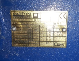 Elektromotor Cantoni 18.5 kw, 2.930 rpm 