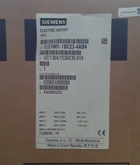 Elektromotor Siemens 2.2 kw, 965 rpm 