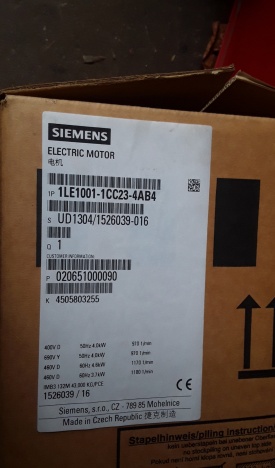 Elektromotor Siemens 4 kw, 970 rpm 