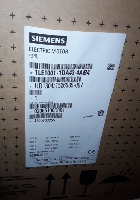 5 x Elektromotor Siemens 18.5 kw, 2.955 rpm 