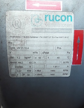 Ventilator Rucon VM 31-10-4 