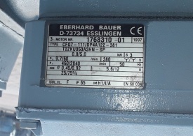 Reductor Bauer 0.8/5.0 kw, 9.7/60 rpm !