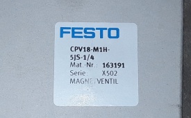 6 x Festo magneetventiel CPV18-M1H-5JS-1/4 