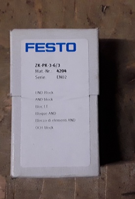 6 x Festo block ZK-PK-3-6/3 