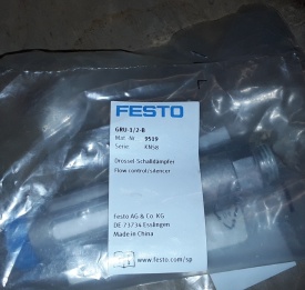 2 x Festo flow control/silencer GRU-1/2-B 