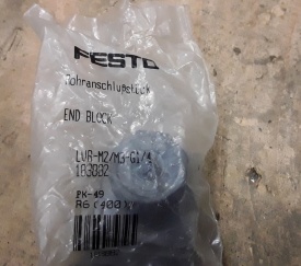 7 x Festo END BLOCK LVR-M2/M3-G1/4 