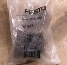 4 x Festo END BLOCK LVR-M2/M3-G3/8