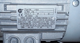 Reductor Nord 0.25 kw, 138 rpm 