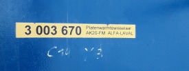 Platenwamtewisselaar Alfa Laval AK20-FM 