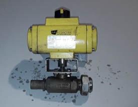 Kogelafsluiter met actuator A0040U