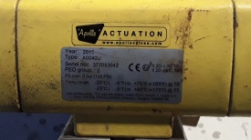 Kogelafsluiter met actuator A0040U