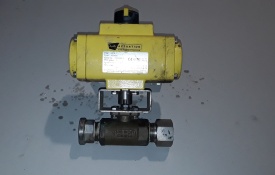 Kogelafsluiter met actuator A0040U