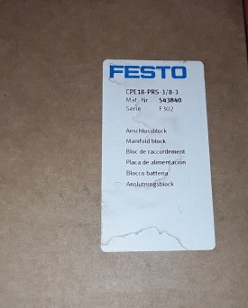 Festo aansluitblok CPE18-PRS-3/8-3