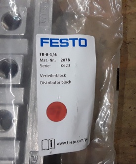 6 x Festo distributie blok FR-8-1/4  