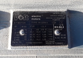 Elektromotor VOLT 45 kw, 1.480 rpm 