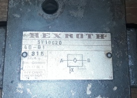 Hydrauliek blok Rexroth SV10G20 