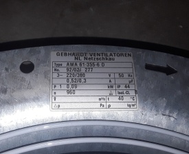 Ventilator AWA 61-355-6 D 