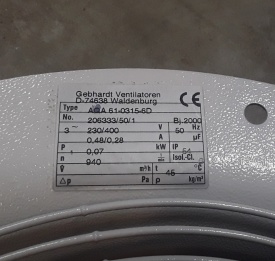 Ventilator AQA 61-0315-6D 