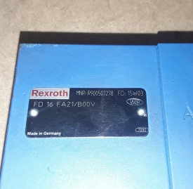 2 x Rexroth ventiel FD 16 FA21/B00V 