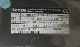 Servomotor Lenze MDFKABS100-22 