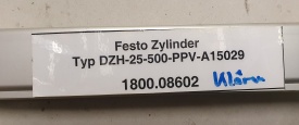 4 x  Festo DZH-25-500-PPV-A