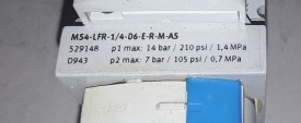 6 x Festo MS4- LFR-1/4-D6-E-R-M-AS 