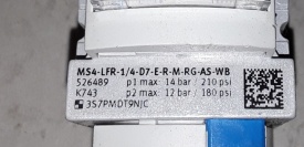 5 x Festo MS4-LFR-1/4-D7-E-R-M-RG-AS-WB 