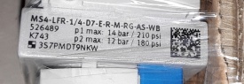 5 x Festo MS4-LFR-1/4-D7-E-R-M-RG-AS-WB 