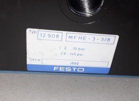 Festo filter-Reduceerventiel met magneetventiel 