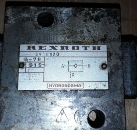 Hydrauliek blok Rexroth SV10G20 