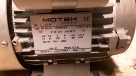 4 x Elektromotor Motek 1.1 kw, 1.360 rpm 230 volt