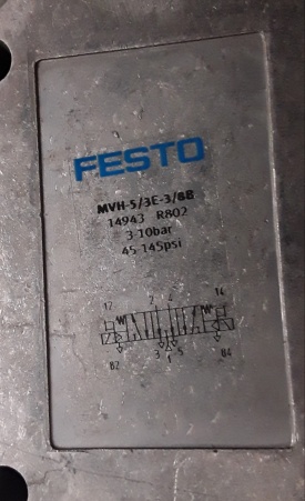 4 x Festo magneetventiel MVH-5/3E-3/8B 