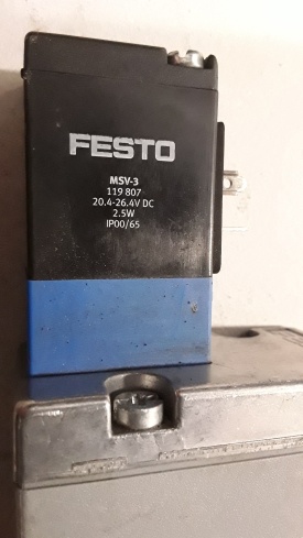 4 x Festo magneetventiel MVH-5/3E-3/8B 