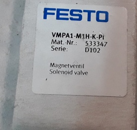 8 x Festo magneetventiel VMPA1-M1H-K-PI