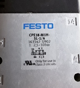 4 x Festo magneetventiel CPE18-M1H-5L-1/4 