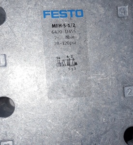 6 x Festo 5/2 magneetventiel MFH-5-1/2 