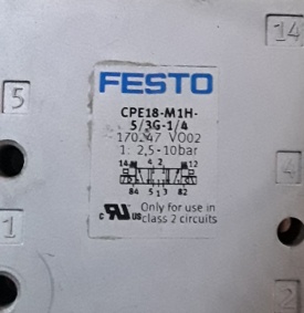 4 x Festo magneetventiel CPE18-M1H-5/3G-1/4 