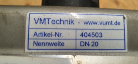 VMT afsluiter met actuator DN20 F03/F04 