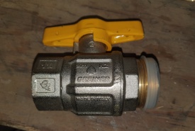 4 x Greiner kogelkraan gas PN40 DN32 1¼ 