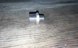 Verloopnippel RVS 1/2"X1/4" 316 